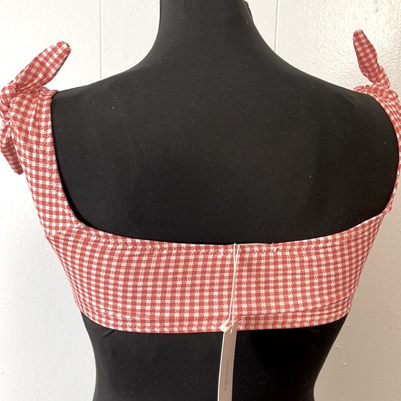 Eberjey Betty Delilah Swim Top. Checkered red/white. Perfect w/daisy dukes. New - Picture 4 of 12
